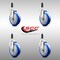 Service Caster 5 Inch 316SS Blue Polyurethane Swivel 7/8 Inch Expanding Stem Caster Set SCC SCC-SS316EX20S514-PPUB-BLUE-78-4 - alternate 5